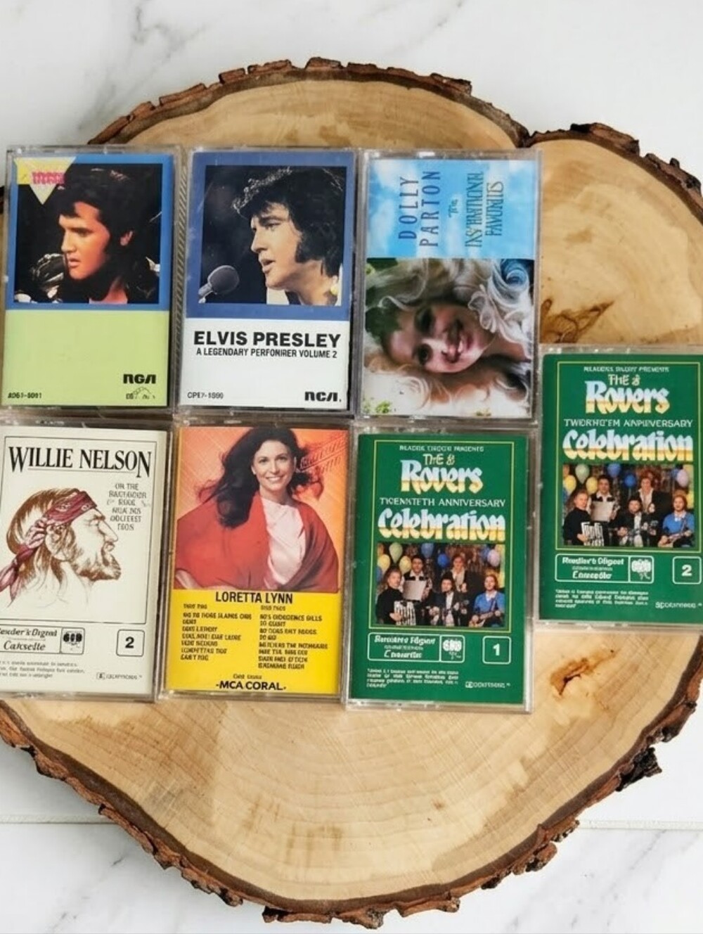 Dolly Parton Sealed Cassette, Elvis, Willie Nelson Plus More VTG Bundle - Tested